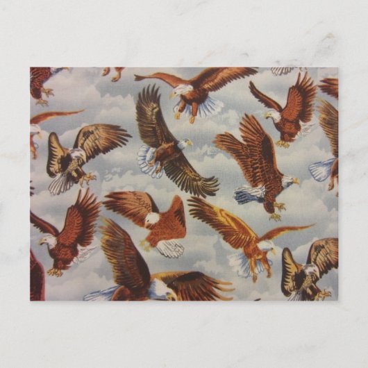 Bald Eagles in Flight Briefkaart (Voorkant)