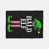 Bald Elf Matching Family Group Christmas Party Pyj Fleece Deken (Voorkant (Horizontaal))