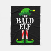 Bald Elf Matching Family Group Christmas Party Pyj Fleece Deken (Voorkant)