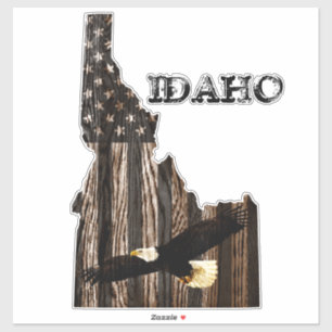 BALD ELGF - BRANDSTOFHOUT - IDAHO PATRIOT BLK STICKER