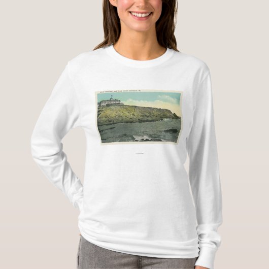 Bald Head Cliff en Exterior of Cliff House # T-shirt (Voorkant)