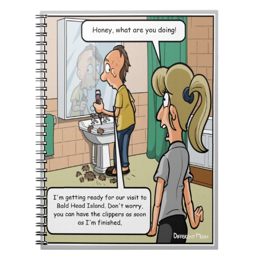 Bald Head Island Funny Notitieboek (Voorkant)