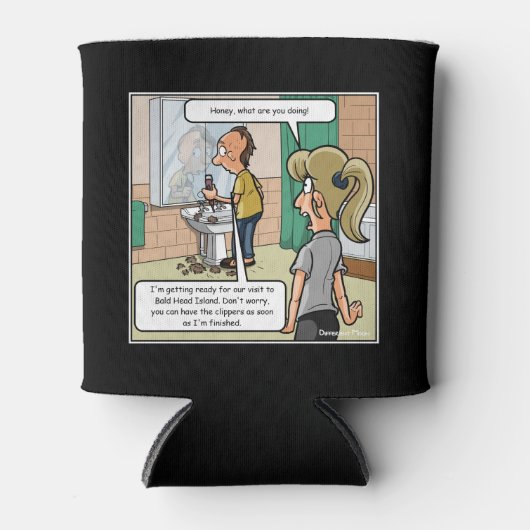 Bald Head Island Grappige Koelbox Blikjeskoeler (Voorkant)