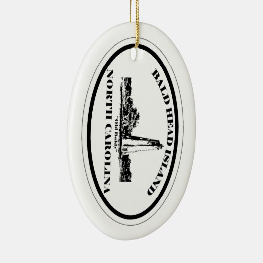 Bald Head Island. Keramisch Ornament (Rechts)