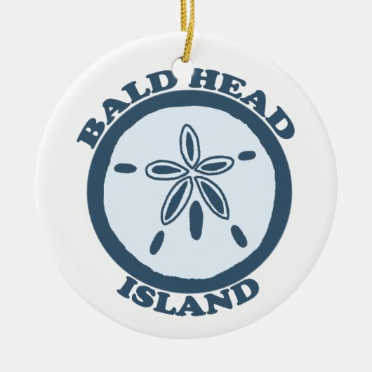 Bald Head Island. Keramisch Ornament (Voorkant)