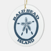 Bald Head Island. Keramisch Ornament (Links)