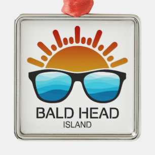 Bald Head Island North Carolina zonnebril Metalen Ornament
