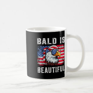 Bald is een mooie grappige adelaar Bandana Patriot Koffiemok