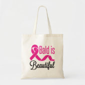 Bald is een prachtig borstkankergezwel tote bag (Voorkant)