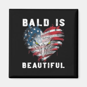 Bald is een prachtige 4 juli Independence Day Bal Magneet