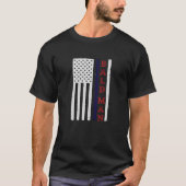 BALD MAN USA Vlag Patriottisch T-shirt (Voorkant)