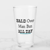 Bald over Man Bun, de hele dag Glas (Voorkant)