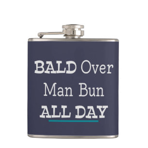 Bald over Man Bun, de hele dag Heupfles