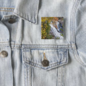 Bald River Falls Vierkante Button 5,1 Cm (In situ)