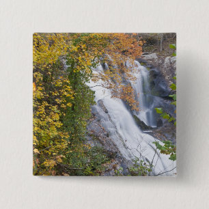 Bald River Falls Vierkante Button 5,1 Cm