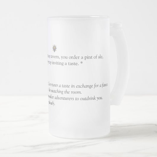 Baldur's Gate 3 geïnspireerd Matglas Bierpul (Voorkant rechts)