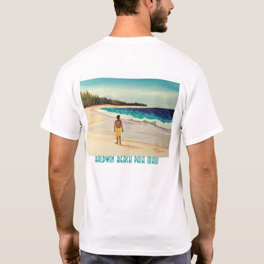Baldwin Beach Paia Maui T-shirt (Achterkant)