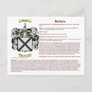 Baldwin (betekenis) briefkaart