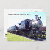 Baldwin Built Reading Railroad Camelback #1187 Briefkaart (Voorkant / Achterkant)