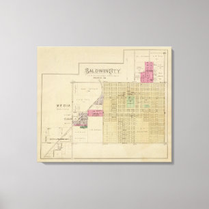 Baldwin City, Douglas County, Kansas Canvas Afdruk