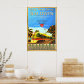 Baldwin Florida Orange Blossom Special Trein Kunst Poster (Keuken)