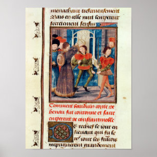 Baldwin I Zesde graaf van Hainaut vol Poster