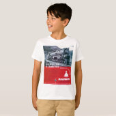 Baldwin-locomotief S-2-stoamlocomotief T-shirt (Voorkant volledig)
