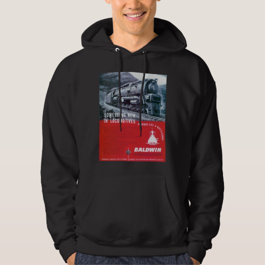 Baldwin Locomotive S-2 PRR Steam Turbine Hoodie (Voorkant)