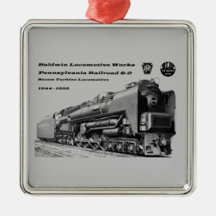 Baldwin Locomotive Works S-2 PRR Stoomturbine    Metalen Ornament
