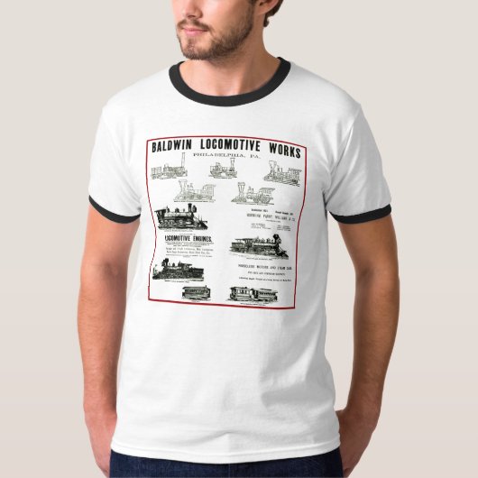 Baldwin Locomotive Works T-shirt (Voorkant)