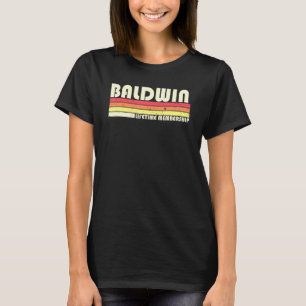 Baldwin Surname Retro  80-90-jarige Reu T-shirt