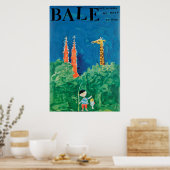Bâle, au bord du Rhin, Suisse, Affiche voyage (Cuisine)