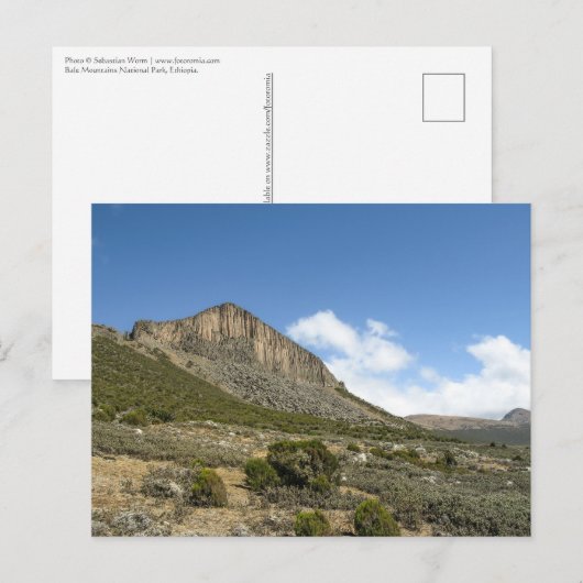 Bale Mountains Ethiopië Briefkaart (Voorkant / Achterkant)