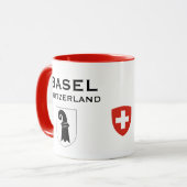Bâle Suisse Crest Coffee Mug (Devant gauche)