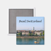 Bâle/Suisse - Magnet souvenir (Recto/Verso)