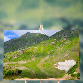 Balea Lake Mountain Slope – Romania Alpine Print (Neutre)