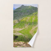 Balea Lake Mountain Slope – Romania Alpine Print (Serviette à main)