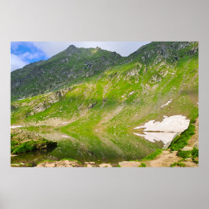 Balea-meer berghelling – Roemeense alpiene afdruk Poster