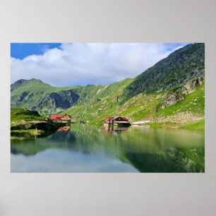 Balea-meerreflectie – Karpatisch Alpenprint Poster