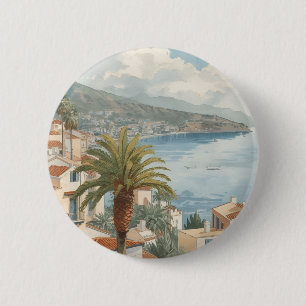 Baleaire Eilanden Oude Franse Reis Ronde Button 5,7 Cm