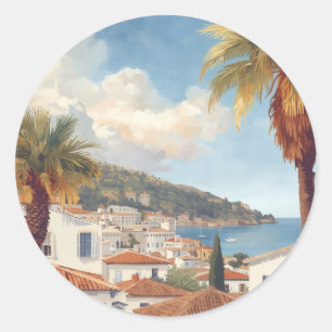Baleaire Eilanden Oude Franse Reis Ronde Sticker