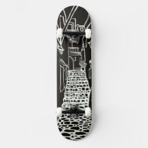Balearen Eiland Lijn Kunst Skate Deck