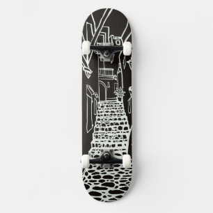 Balearen Eiland Lijn Kunst Skate Deck