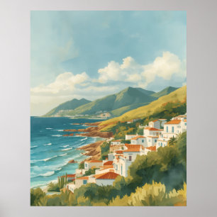Balearen Oude Franse Rivièra Reizen Poster