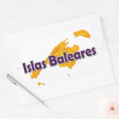 Balearen Rechthoekige Sticker (Envelop)