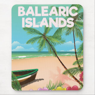 Balearen strand reisposter muismat