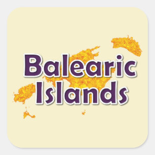 Balearen Vierkante Sticker