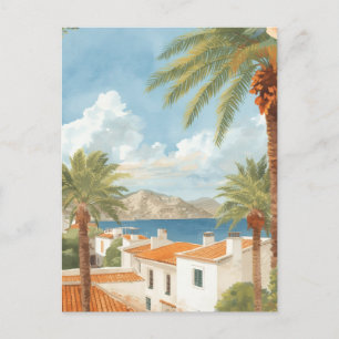 Balearische Eilanden Vintage Franse Reis Feestdagenkaart