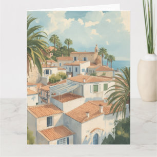 Balearische Eilanden Vintage Franse Reis Kaart