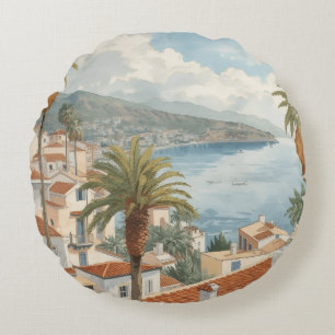 Balearische Eilanden Vintage Franse Reis Rond Kussen